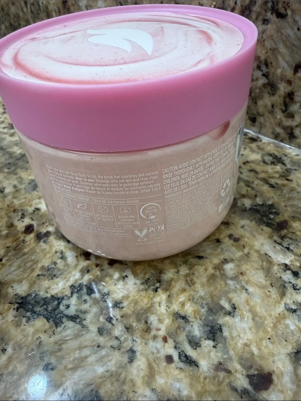 NWT Dove Pink Body Scrub - Himalayan Salt & Rose Oil